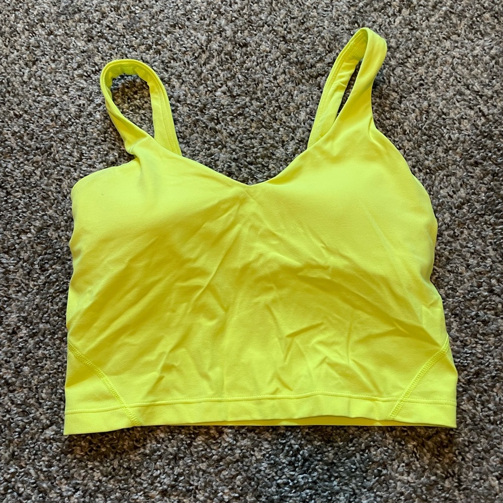 lululemon align tank bra. size 6.